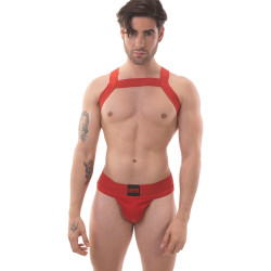 Barcode Berlin Harnais élastique Matt Pop Rouge